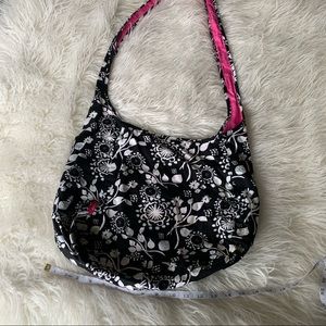 Thirty-One Reversible Bag, black & white and pink